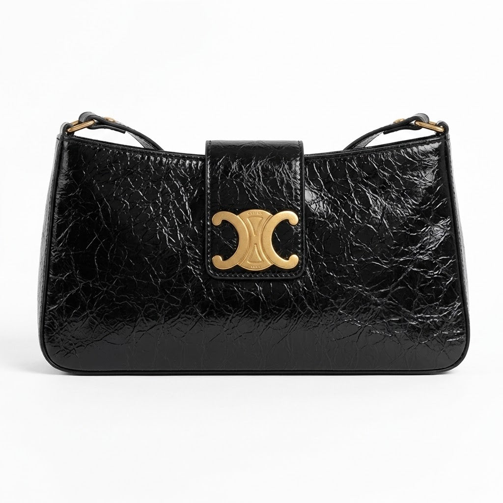 BRANDED LADIES BAG - BLACK