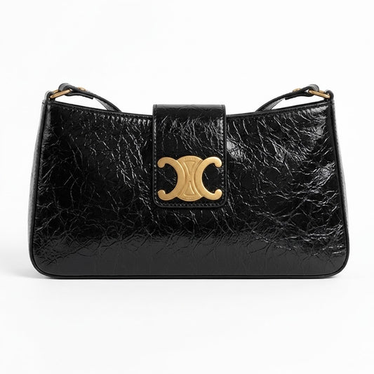BRANDED LADIES BAG - BLACK
