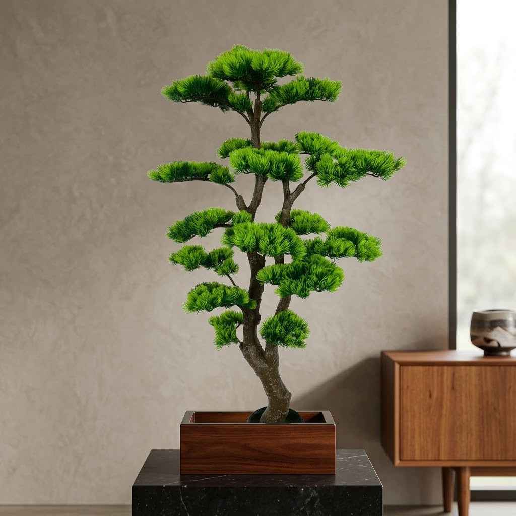 DECORATION PLANT (WITH SIMPLE BLACK POT)