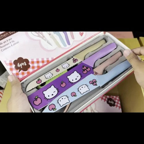 KNIFE SET HELLO KITTY