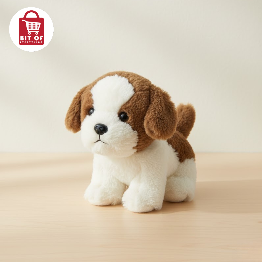 Soft Puppy Toy with Barking Sound – Cute, Interactive & Cuddly for Kids 🐶🔊💖✨