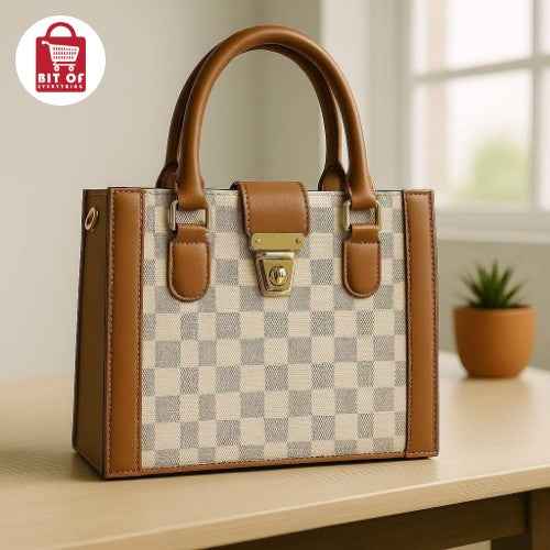 Small Structured Top Handle Handbag – Chic & Modern Design ✨