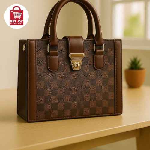 Chic Top Handle Handbag – Small Structured & Stylish ✨